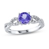 Thumbnail Image 1 of Tanzanite Ring 1/15 ct tw Diamonds 10K White Gold