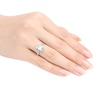 Thumbnail Image 2 of Aquamarine Ring 1/20 ct tw Diamonds 10K White Gold