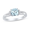 Thumbnail Image 0 of Aquamarine Ring 1/20 ct tw Diamonds Sterling Silver