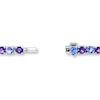 Thumbnail Image 2 of Tanzanite and Amethyst Bracelet Sterling Silver