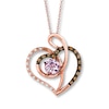 Thumbnail Image 1 of Le Vian Amethyst Necklace 1/6 ct tw Diamonds 14K Strawberry Gold