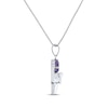 Thumbnail Image 3 of Elephant Necklace Amethyst Sterling Silver