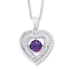 Thumbnail Image 1 of Unstoppable Love Necklace Amethyst Sterling Silver