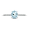 Thumbnail Image 2 of Aquamarine Ring 1/15 ct tw Diamonds Sterling Silver