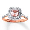 Thumbnail Image 1 of Morganite Ring Natural Topaz 10K Rose Gold