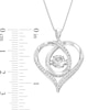 Thumbnail Image 1 of Unstoppable Love Necklace Lab-Created Sapphire Sterling Silver