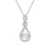 Thumbnail Image 0 of Lab-Created White Sapphire Necklace in Sterling Silver