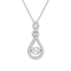 Thumbnail Image 1 of Lab-Created White Sapphire Necklace in Sterling Silver