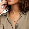 Thumbnail Image 2 of Lab-Created White Sapphire Necklace in Sterling Silver