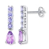 Thumbnail Image 1 of Amethyst/Tanzanite Earrings Sterling Silver
