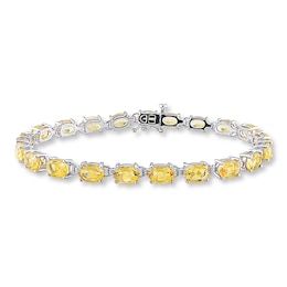 Citrine Bracelet Sterling Silver