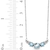 Thumbnail Image 2 of Aquamarine Necklace Diamond Accents 10K White Gold