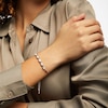 Thumbnail Image 2 of Bolo Bracelet Lab-Created Opal & Sapphire Sterling Silver