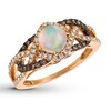 Thumbnail Image 0 of Le Vian Neopolitan Opal Ring 1/2 ct tw Diamonds 14K Gold