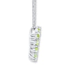 Thumbnail Image 1 of Peridot and White Topaz Necklace Sterling Silver