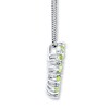 Thumbnail Image 2 of Peridot and White Topaz Necklace Sterling Silver