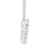 Thumbnail Image 2 of Citrine and White Topaz Necklace Sterling Silver