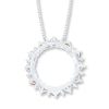 Thumbnail Image 4 of Citrine and White Topaz Necklace Sterling Silver