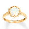 Thumbnail Image 0 of Lab-Created Opal Ring 10K Yellow Gold