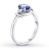 Thumbnail Image 1 of Tanzanite & White Topaz Ring Sterling Silver