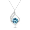Thumbnail Image 0 of Blue & White Topaz Necklace Sterling Silver