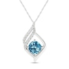 Thumbnail Image 1 of Blue & White Topaz Necklace Sterling Silver