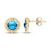 Thumbnail Image 1 of Blue Topaz Earrings 10K Yellow Gold