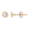 Thumbnail Image 1 of Cubic Zirconia Young Teen Earrings 14K Yellow Gold