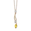 Thumbnail Image 1 of Citrine Necklace with Diamonds 10K Yellow Gold
