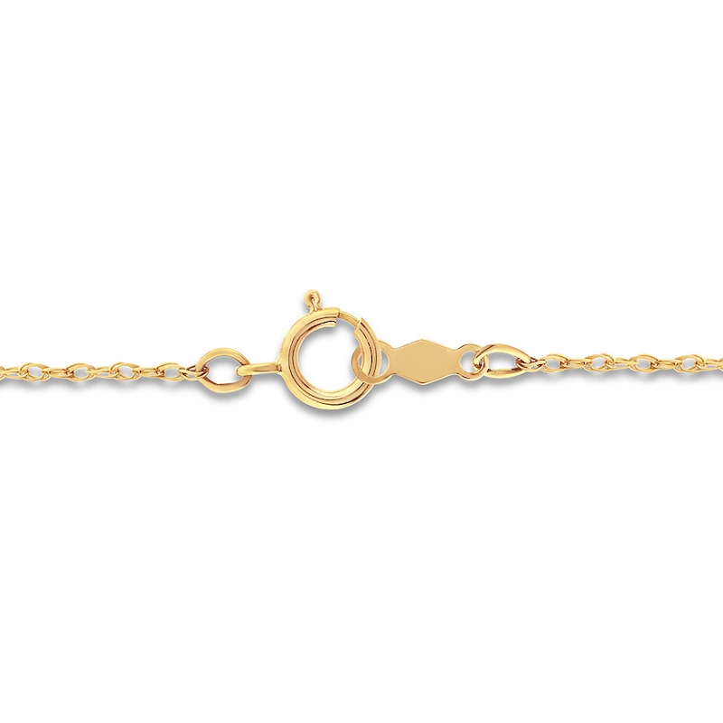 Main Image 3 of Citrine Necklace with Diamonds 10K Yellow Gold