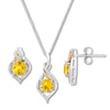 Thumbnail Image 1 of Citrine Boxed Set Sterling Silver/10K Yellow Gold