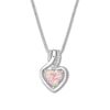 Thumbnail Image 1 of Lab-Created Pink Opal Necklace Sterling Silver