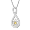 Thumbnail Image 3 of Citrine Necklace Sterling Silver