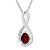 Thumbnail Image 0 of Garnet Necklace Sterling Silver