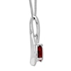 Thumbnail Image 1 of Garnet Necklace Sterling Silver