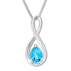 Thumbnail Image 1 of Blue Topaz Necklace Sterling Silver