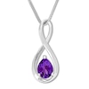 Thumbnail Image 1 of Amethyst Necklace Sterling Silver