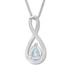 Thumbnail Image 3 of Aquamarine Necklace Sterling Silver