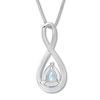 Thumbnail Image 4 of Aquamarine Necklace Sterling Silver