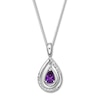 Thumbnail Image 1 of Convertible Amethyst Necklace Sterling Silver