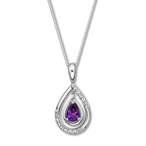 Convertible Amethyst Necklace Sterling Silver