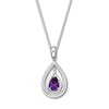 Thumbnail Image 2 of Convertible Amethyst Necklace Sterling Silver