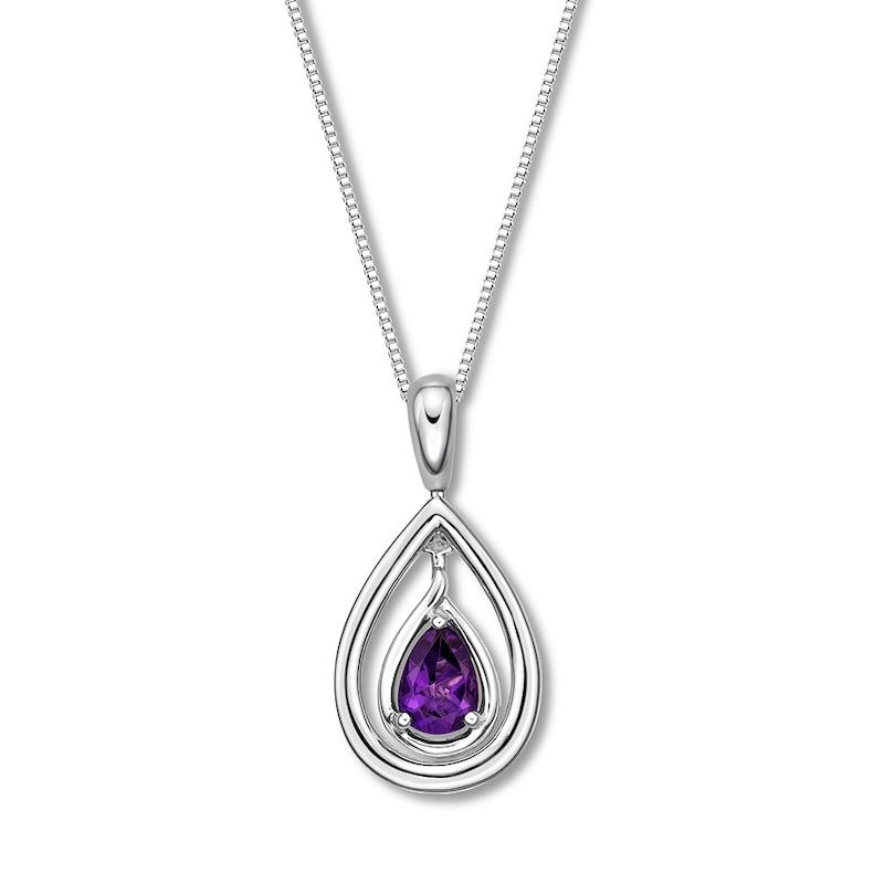 Main Image 2 of Convertible Amethyst Necklace Sterling Silver