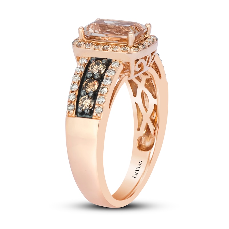 Main Image 2 of Le Vian Morganite Ring 5/8 ct tw Diamonds 14K Strawberry Gold