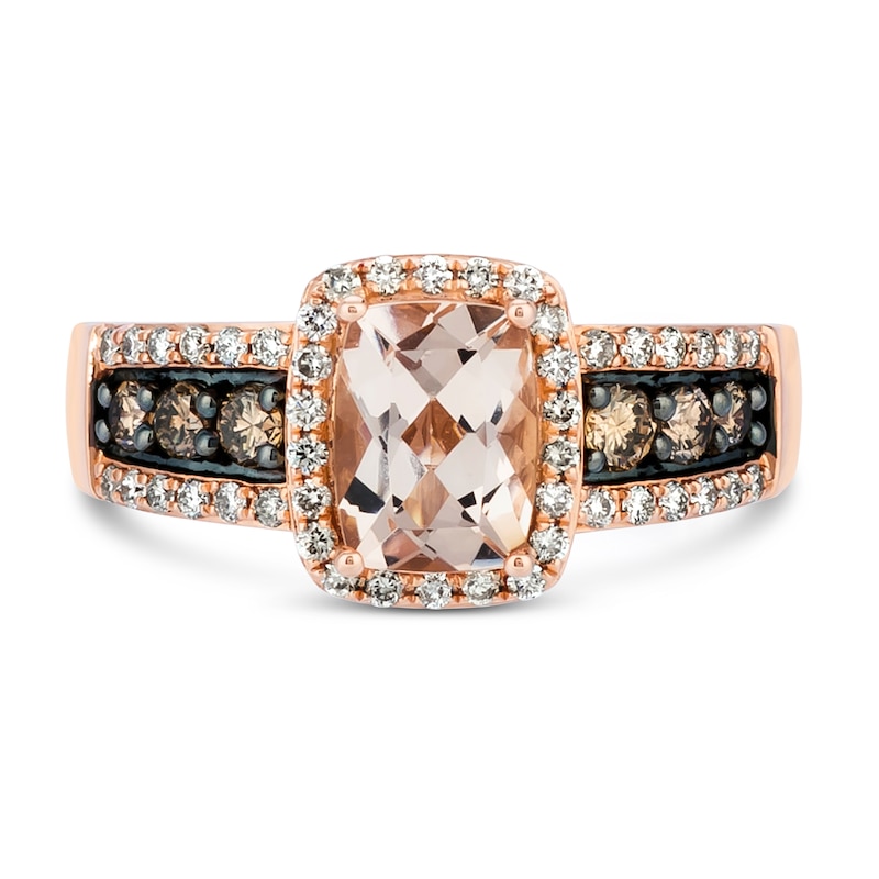 Main Image 4 of Le Vian Morganite Ring 5/8 ct tw Diamonds 14K Strawberry Gold