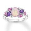 Thumbnail Image 1 of Lab-Created Opal Ring Sterling Silver
