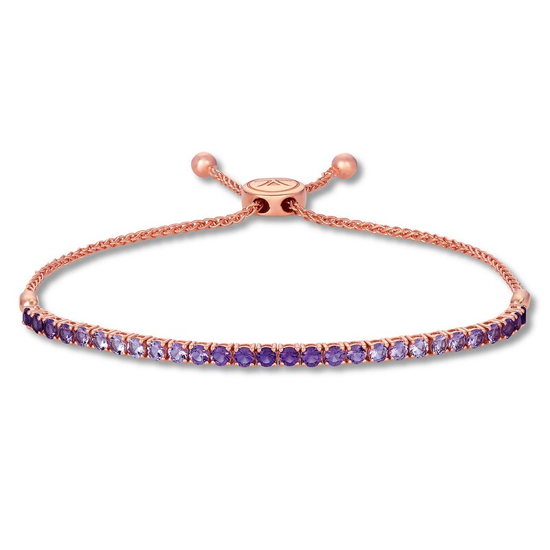 Le Vian G Amethyst Bolo Bracelet 14k Strawberry Gold Kay Le Vian G Amethyst Bolo Bracelet 14k Strawberry Gold Kay