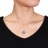 Thumbnail Image 2 of Amethyst & Tanzanite Necklace Sterling Silver