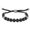 Thumbnail Image 0 of Black Onyx Bead Bolo Bracelet Sterling Silver 10.5"