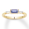 Thumbnail Image 0 of Tanzanite Ring White Topaz 10K Yellow Gold